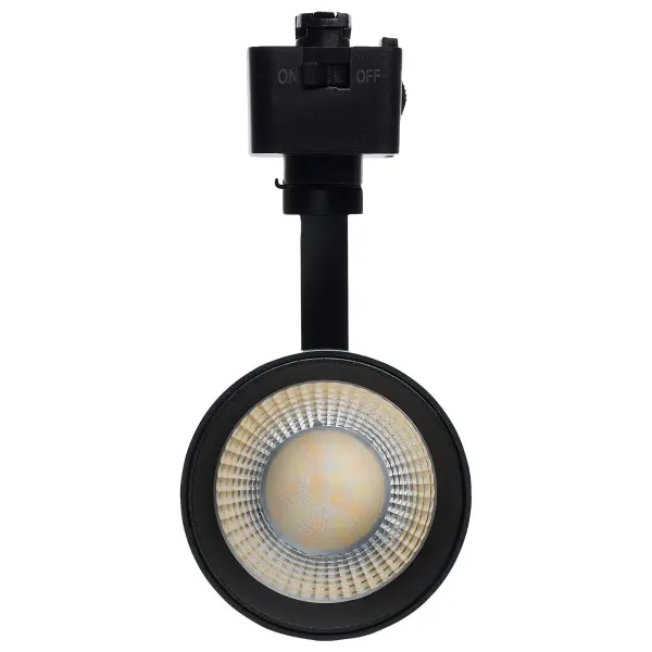 This 20-watt LED track head offers exceptional flexibility with 5 selectable color temperatures and compatibility with both single and 2-circuit J-Style track systems. The 48-degree beam spread provides focused illumination. - alternate view