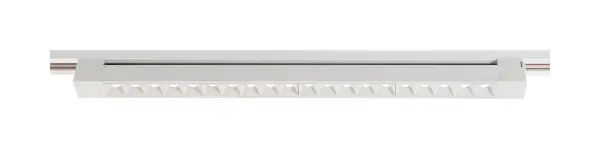 This 2-foot LED track bar delivers focused illumination with a 30-degree beam angle, perfect for accent lighting and task-oriented spaces. The white finish integrates seamlessly into modern interiors. - alternate view