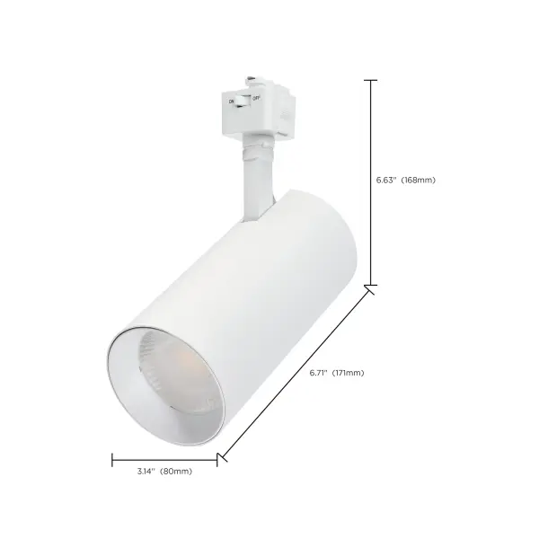 30W LED Track Head - Matte White - Image 5
