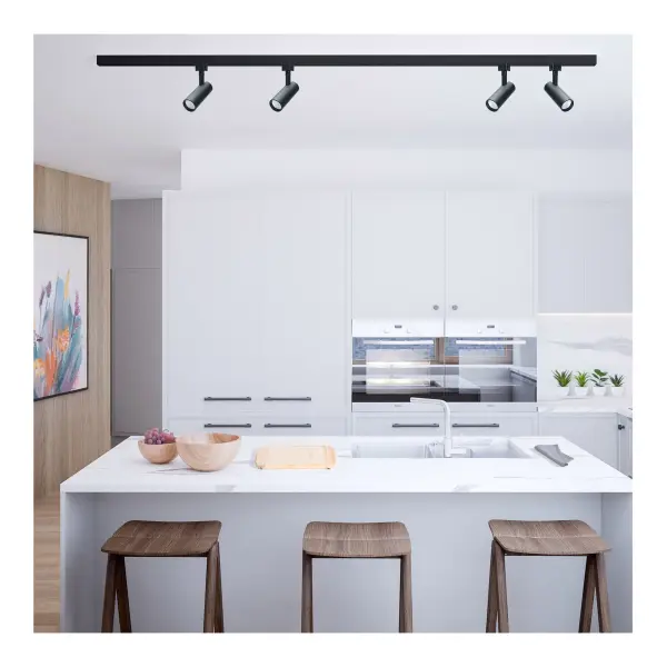 30W LED Track Head - Matte Black - Image 4