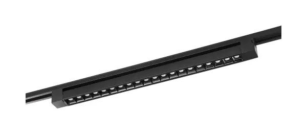 This compact LED track bar delivers focused illumination with a 30-degree beam angle, perfect for highlighting specific areas or creating layered lighting schemes in residential and commercial spaces.