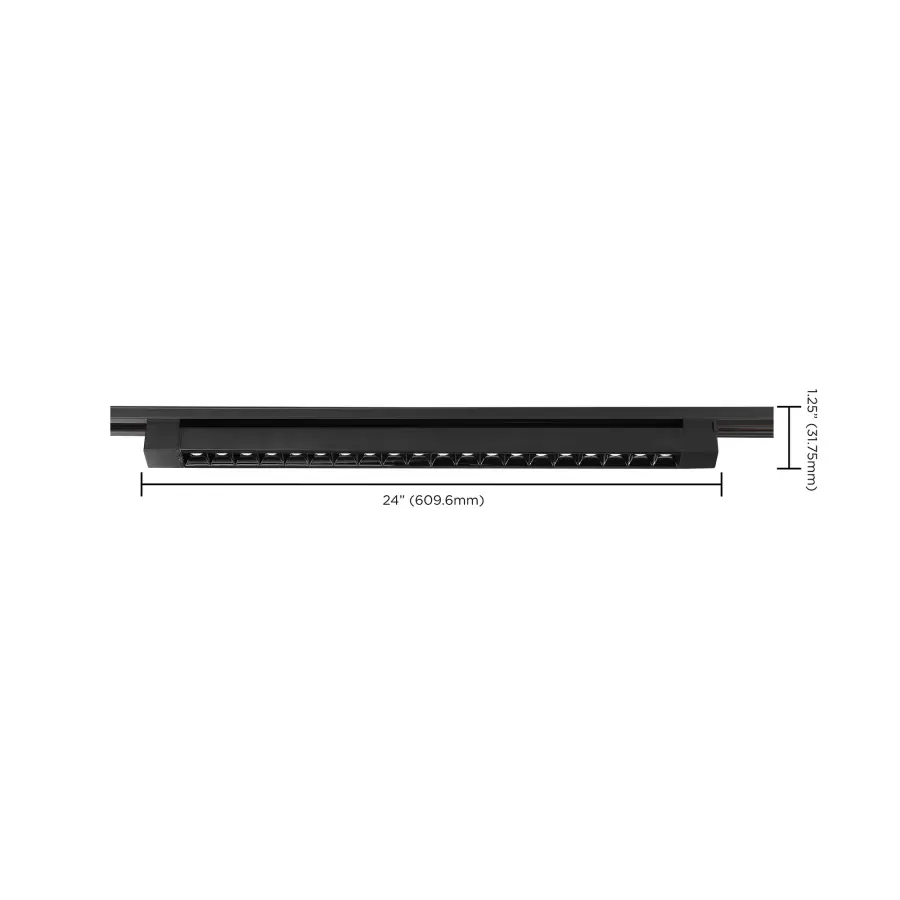 2-Foot LED Track Light Bar in Black - Image 6