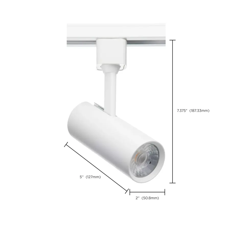 SATCO NUVO Pro Series 10W LED Track Head - White Cylinder - Image 8