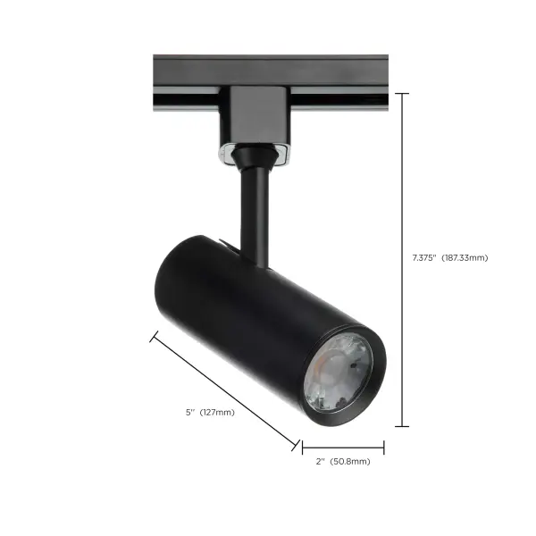 SATCO NUVO Pro Series 10W LED Track Head - Black Cylinder - Image 8