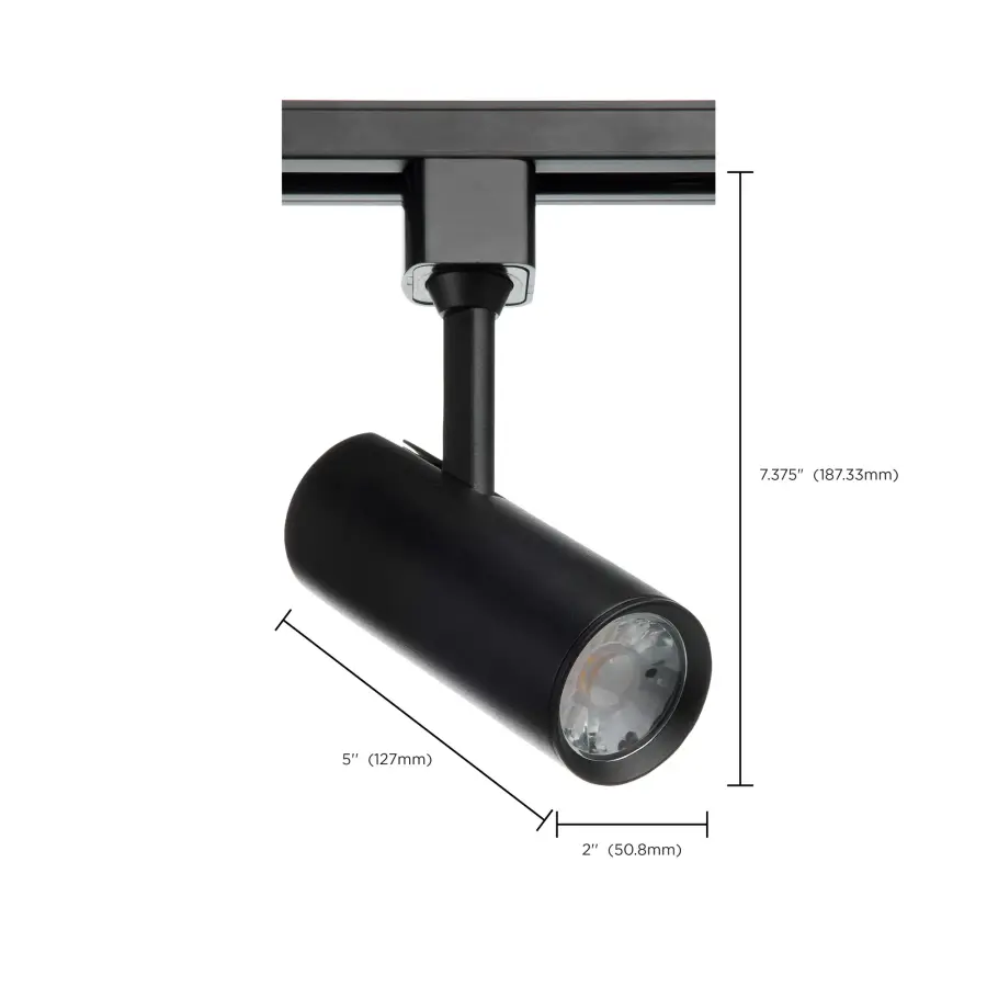 SATCO NUVO Pro Series 10W LED Track Head - Black Cylinder - Image 8