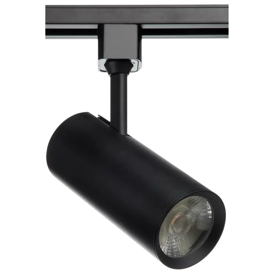SATCO NUVO Pro Series 20W LED Track Head - Black Cylinder - Image 1