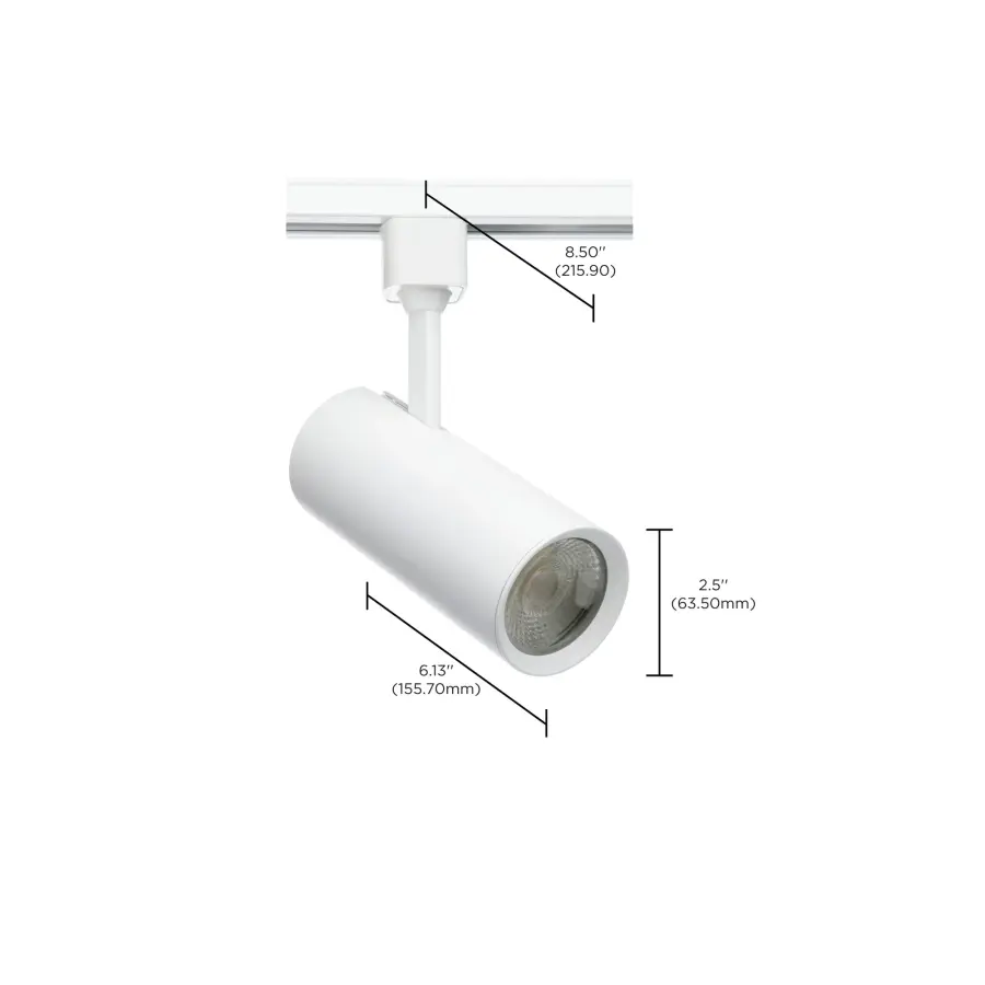 SATCO NUVO Pro Series 20W LED Track Head - White Cylinder - Image 8