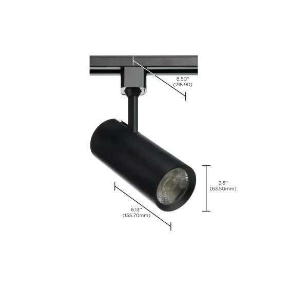SATCO NUVO Pro Series 20W LED Track Head - Black Cylinder - Image 8