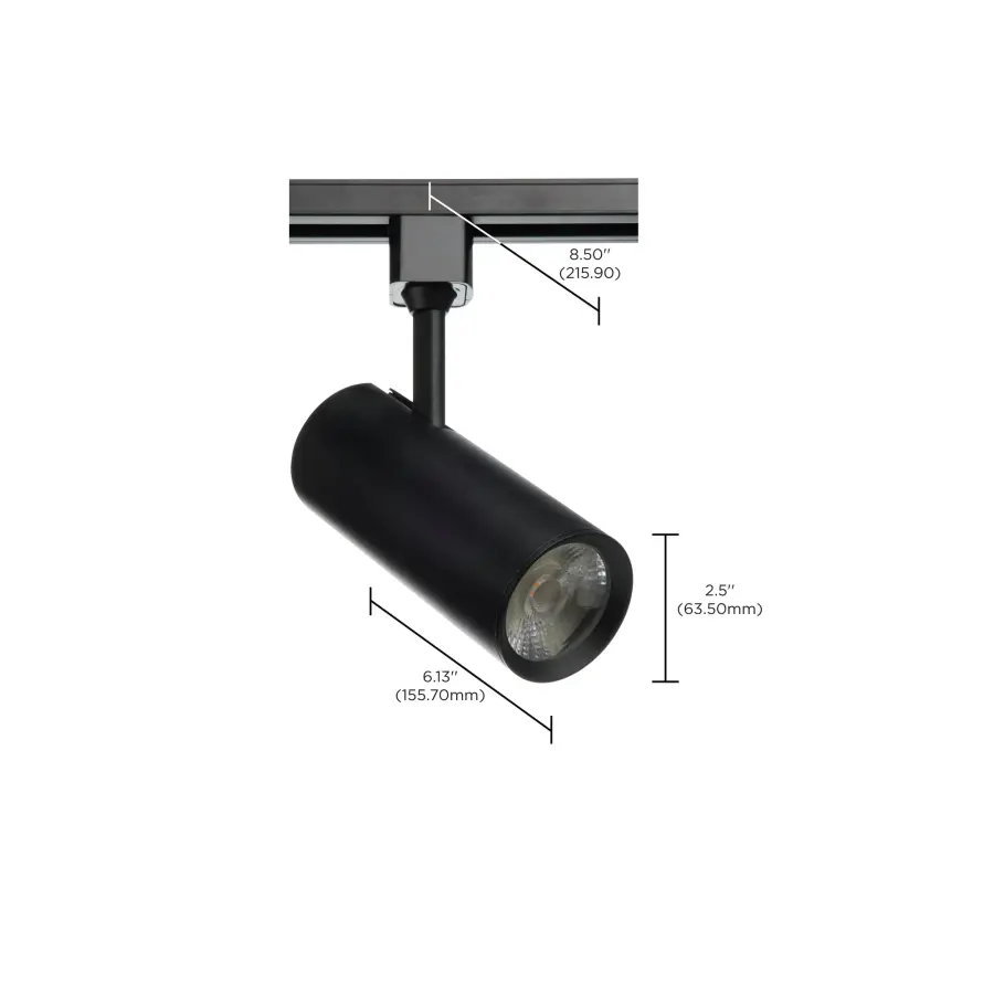 SATCO NUVO Pro Series 20W LED Track Head - Black Cylinder - Image 8