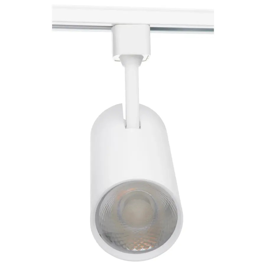 30W LED Commercial Track Head - White Cylinder - Image 2