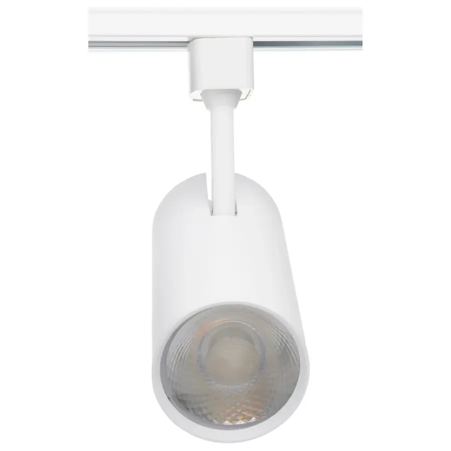 30W LED Commercial Track Head - White Cylinder - Image 2
