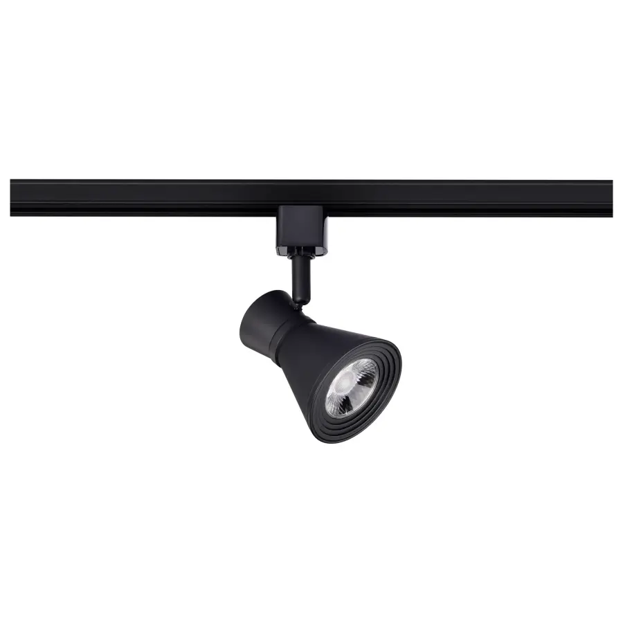 12W LED Cinch Track Head - Matte Black - Image 1