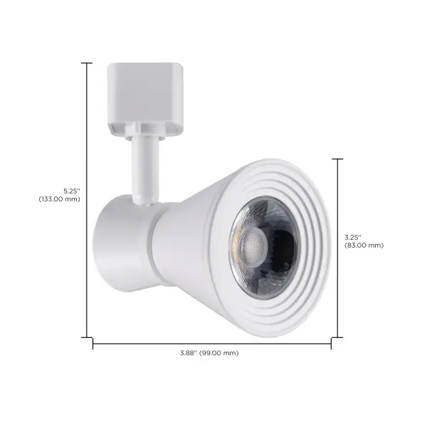 12W LED Cinch Track Head - Matte White - Image 11