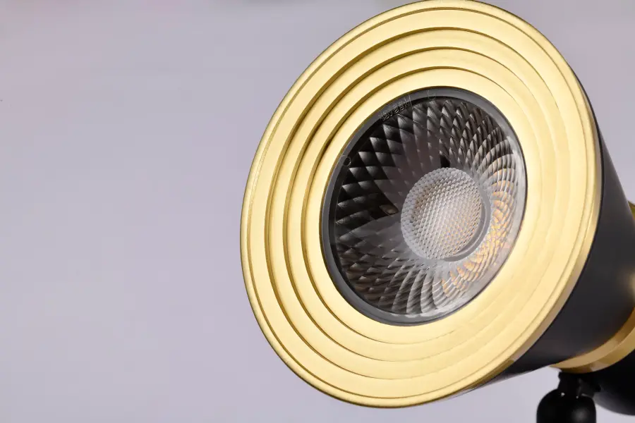 12W LED Cinch Track Head - Matte Black & Brushed Brass - Image 7