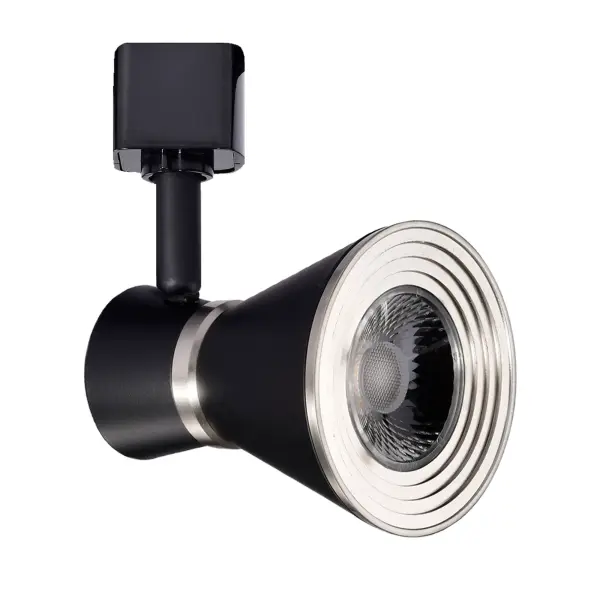12W LED Cinch Track Head - Matte Black & Brushed Nickel - Image 12