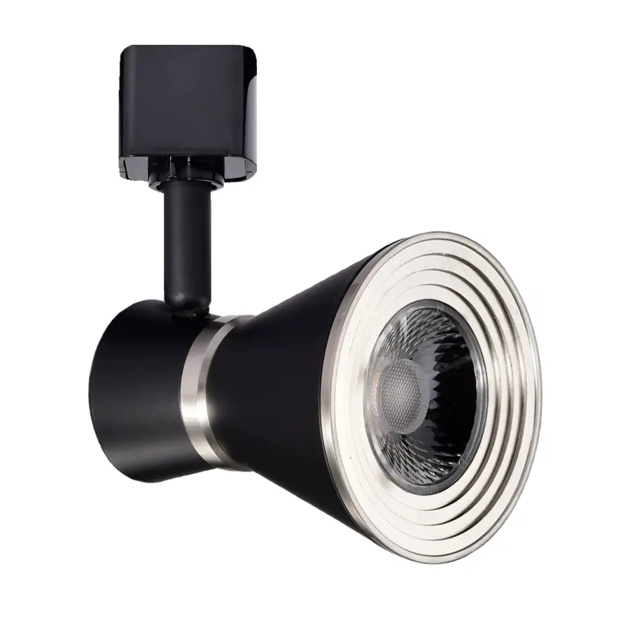 12W LED Cinch Track Head - Matte Black & Brushed Nickel - Image 12