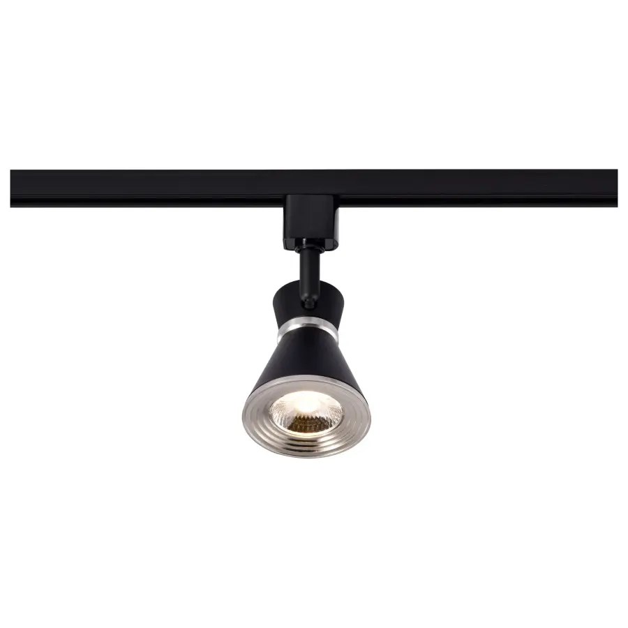 12W LED Cinch Track Head - Matte Black & Brushed Nickel - Image 6