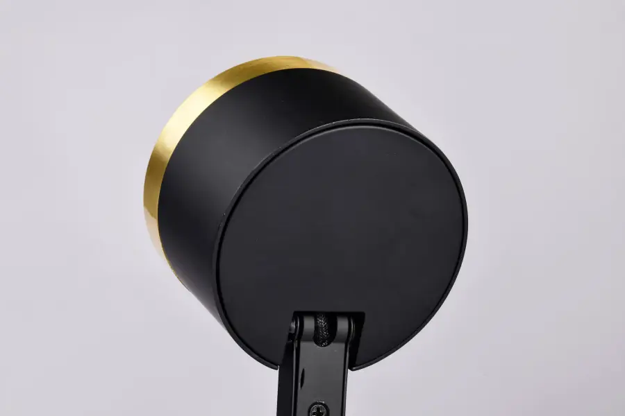 12W LED Round Track Head - Matte Black & Brushed Brass - Image 11