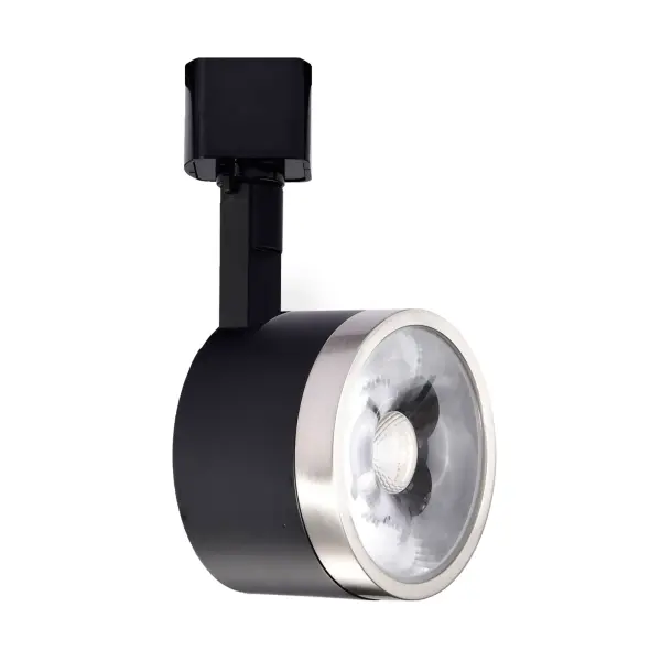 12W LED Round Track Head - Matte Black & Brushed Nickel - Image 12