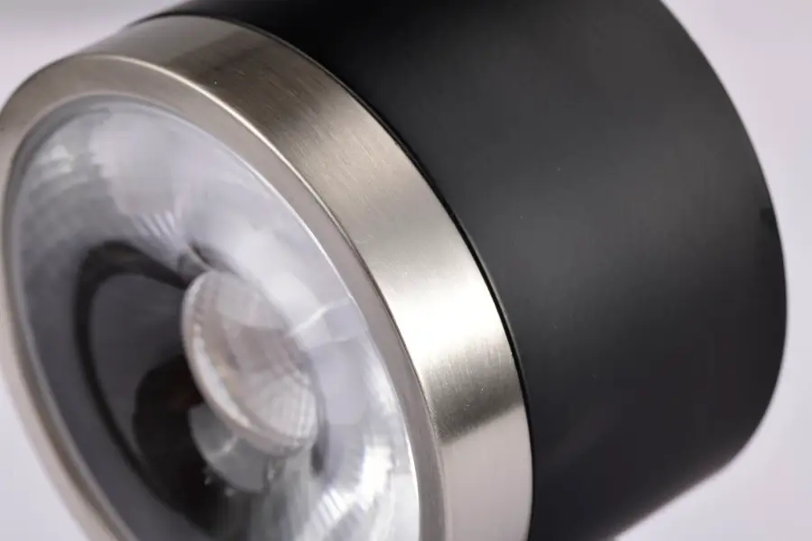 12W LED Round Track Head - Matte Black & Brushed Nickel - Image 9