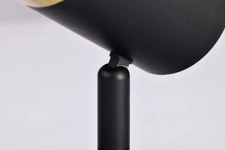 12W LED Cylindrical Track Head - Matte Black & Brushed Brass - Image 10