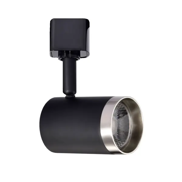 12W LED Cylindrical Track Head - Matte Black & Brushed Nickel - Image 12