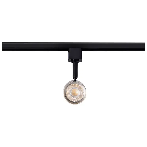 12W LED Cylindrical Track Head - Matte Black & Brushed Nickel - Image 3