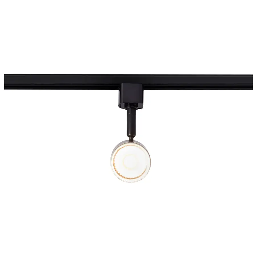 12W LED Cylindrical Track Head - Matte Black & Brushed Nickel - Image 4
