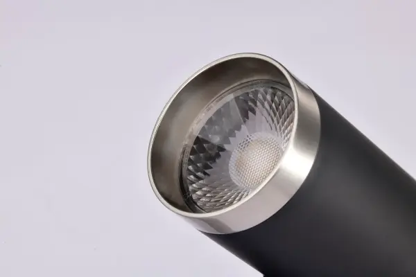 12W LED Cylindrical Track Head - Matte Black & Brushed Nickel - Image 8