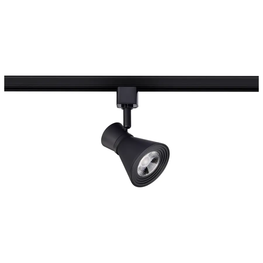 12W LED Cinch Track Head - Matte Black - Image 1