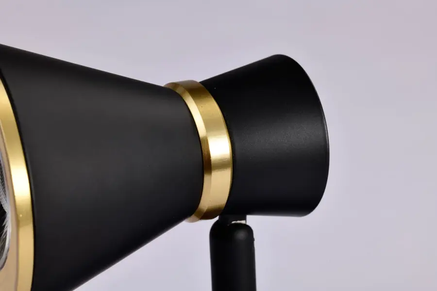 12W LED Cinch Track Head - Matte Black & Brushed Brass - Image 8