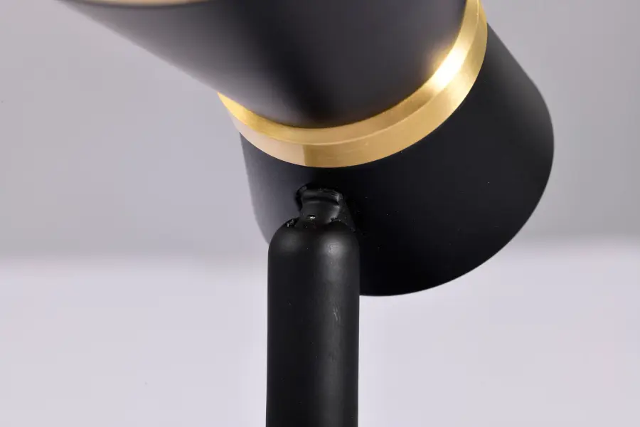 12W LED Cinch Track Head - Matte Black & Brushed Brass - Image 10