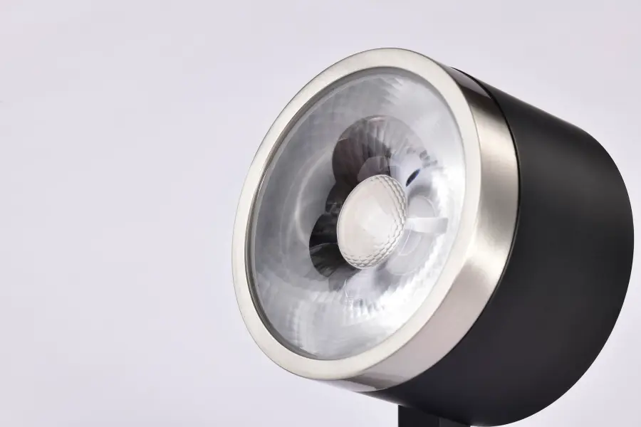 12W LED Round Track Head in Matte Black & Brushed Nickel - Image 7