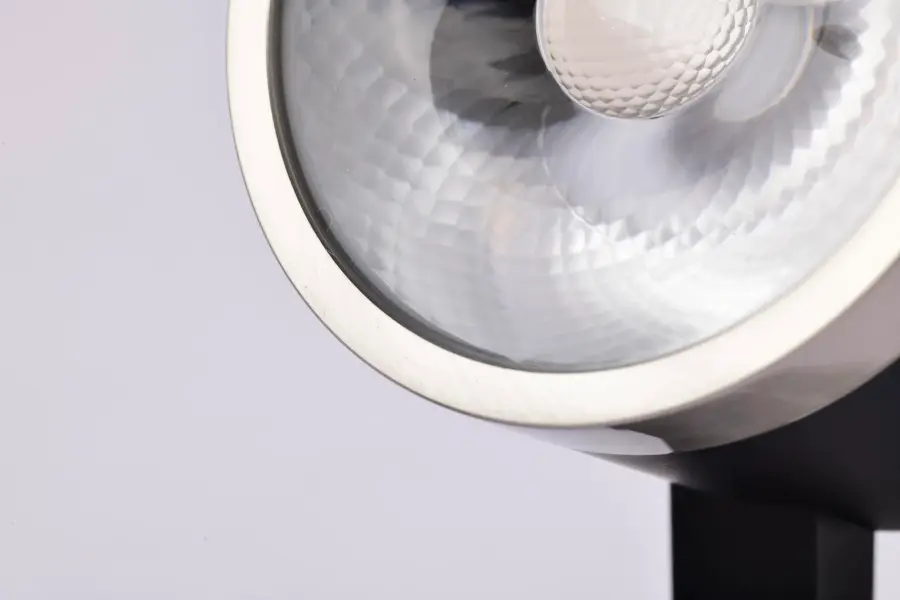 12W LED Round Track Head in Matte Black & Brushed Nickel - Image 8