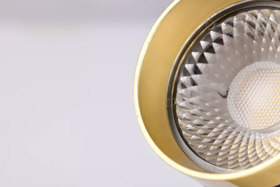 12W LED Cylindrical Track Head - Matte Black & Brushed Brass - Image 8