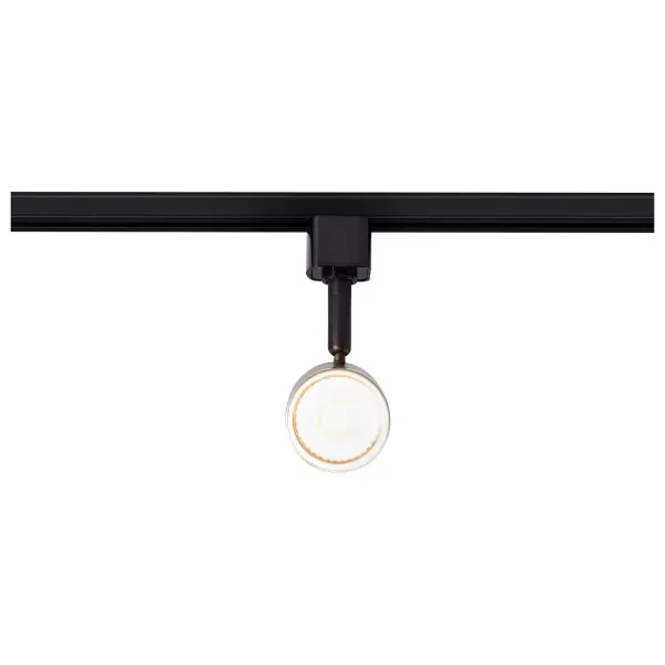 12W LED Cylindrical Track Head - Matte Black & Brushed Nickel - Image 4