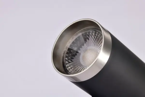 12W LED Cylindrical Track Head - Matte Black & Brushed Nickel - Image 8