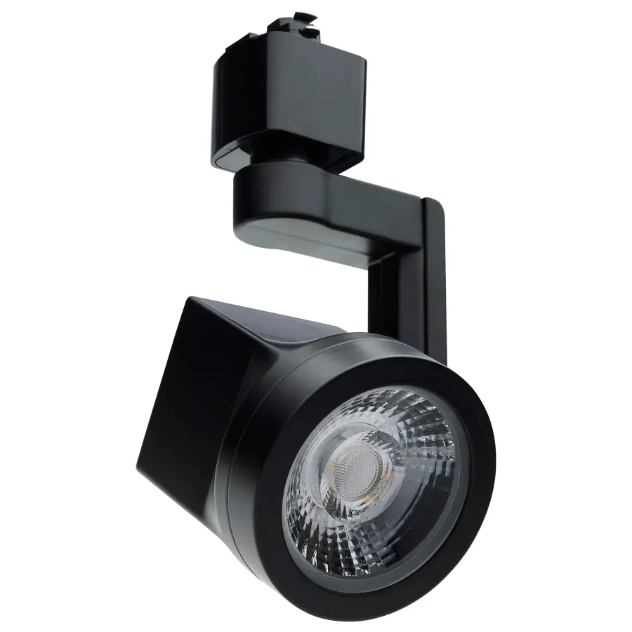 Lantern LED Track Head - 12W 3000K Black - Image 1