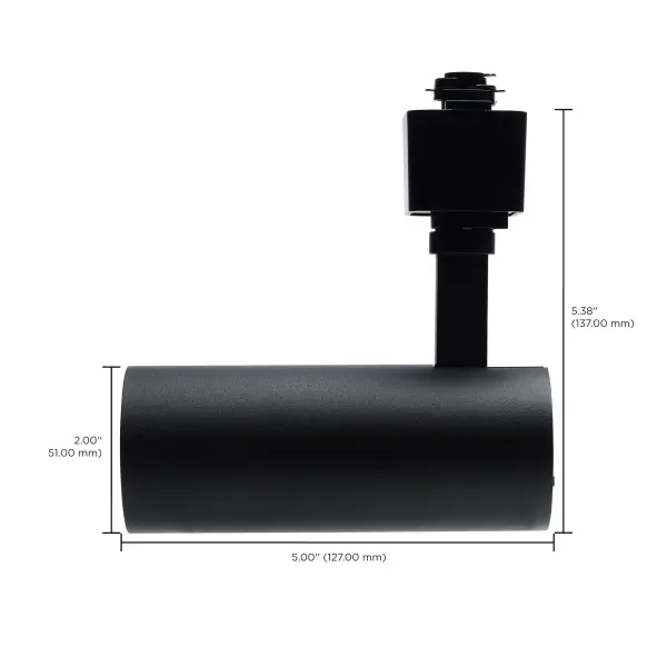 10W LED Track Head - 48° Beam - CCT Selectable - Matte Black - Image 8