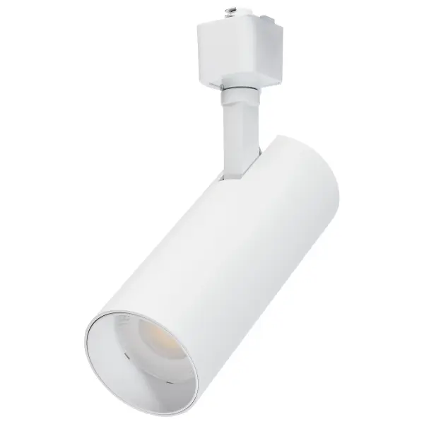 20W LED Track Head - 48° Beam - CCT Selectable - Matte White - Image 1