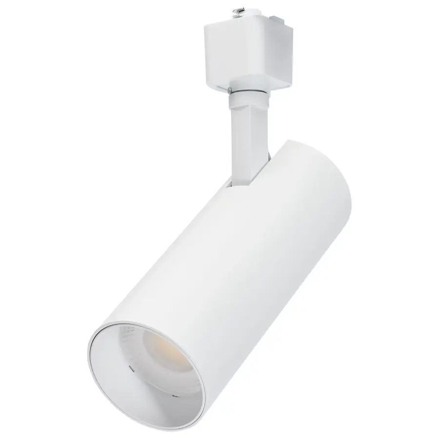20W LED Track Head - 48° Beam - CCT Selectable - Matte White - Image 1