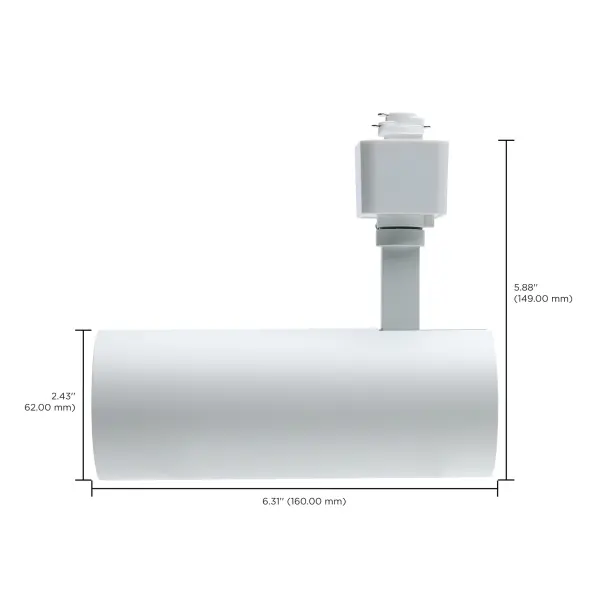 20W LED Track Head - 48° Beam - CCT Selectable - Matte White - Image 8