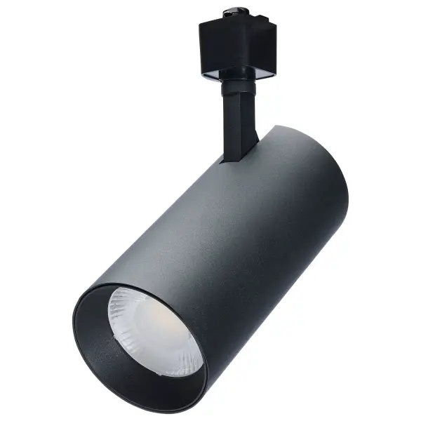 30W LED Track Head - Matte Black - Image 1