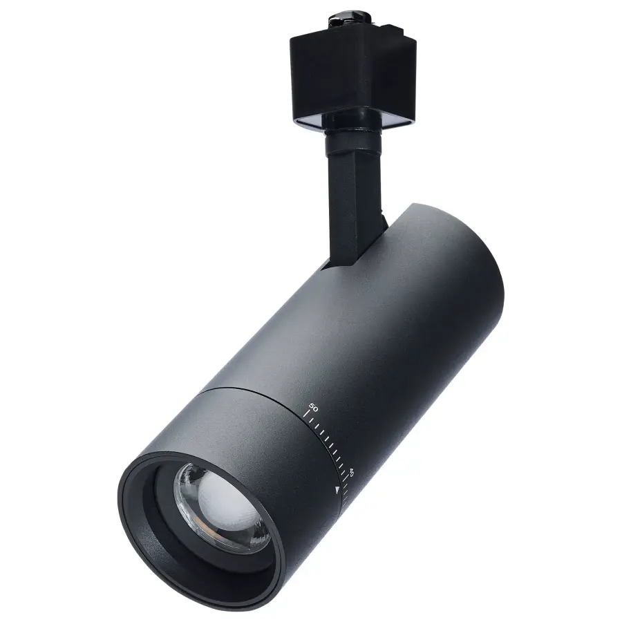 15W LED Adjustable Track Head - Matte Black - Image 1