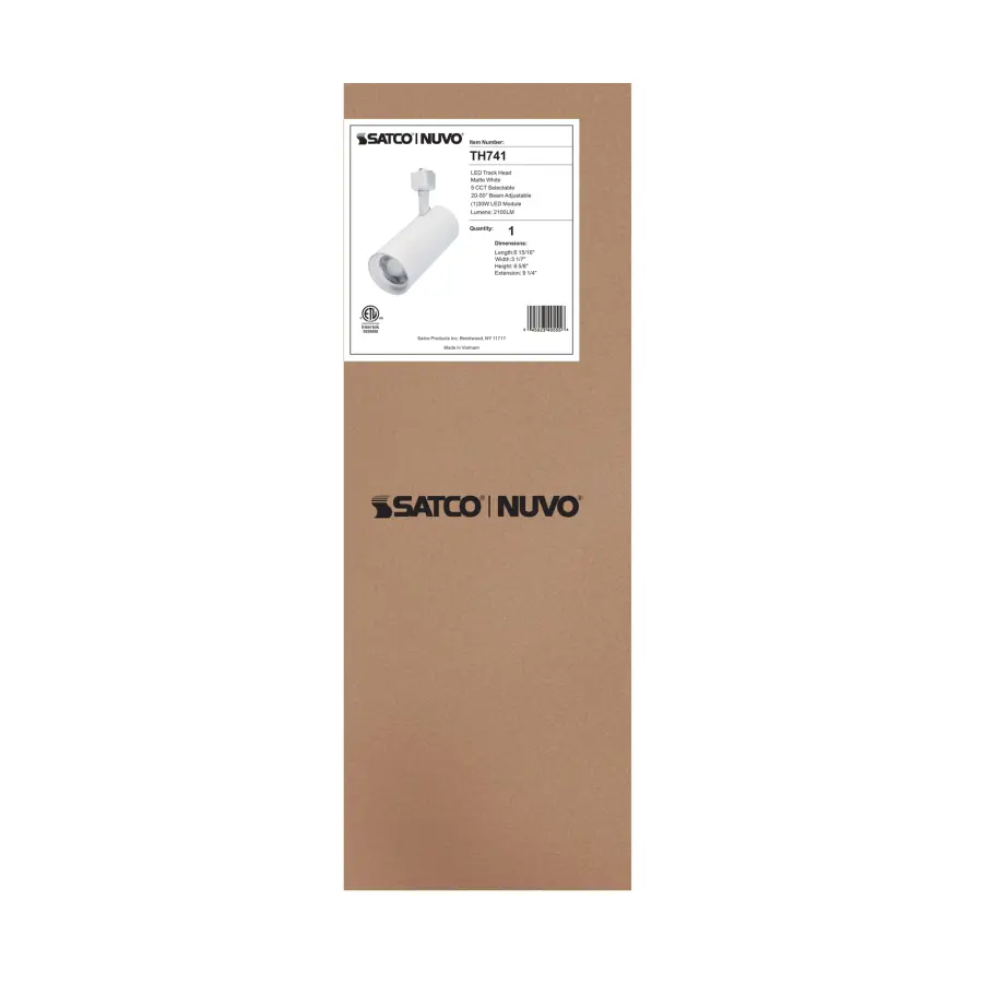 30W LED Adjustable Track Head - Matte White - Image 6