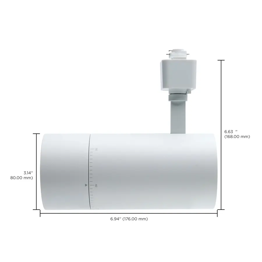 30W LED Adjustable Track Head - Matte White - Image 8