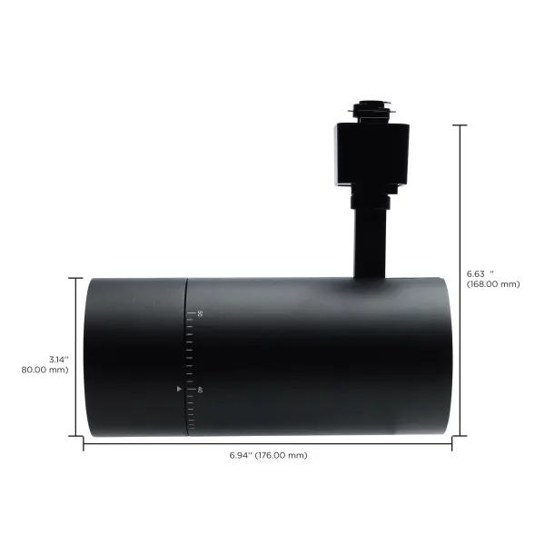 30W LED Adjustable Track Head - Matte Black - Image 8