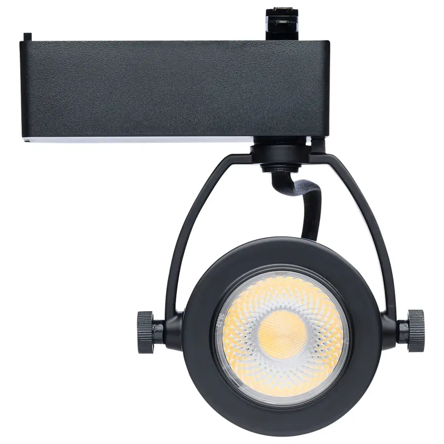 12W LED Smart Track Head with STARFISH - Pinch Back - Black - Image 3