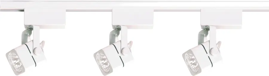 3-Light MR16 Square Track Kit - 4 Foot - Low Voltage