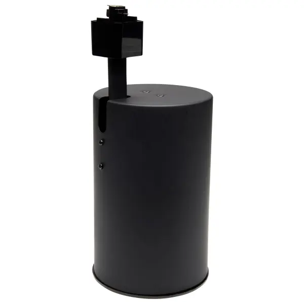 This adjustable track lighting kit offers maximum flexibility with swiveling, turning, and sliding heads that direct light exactly where needed. The 4-foot track with three R30-compatible fixtures provides practical illumination in a sleek black finish. - alternate view